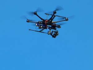 Drone in sky
