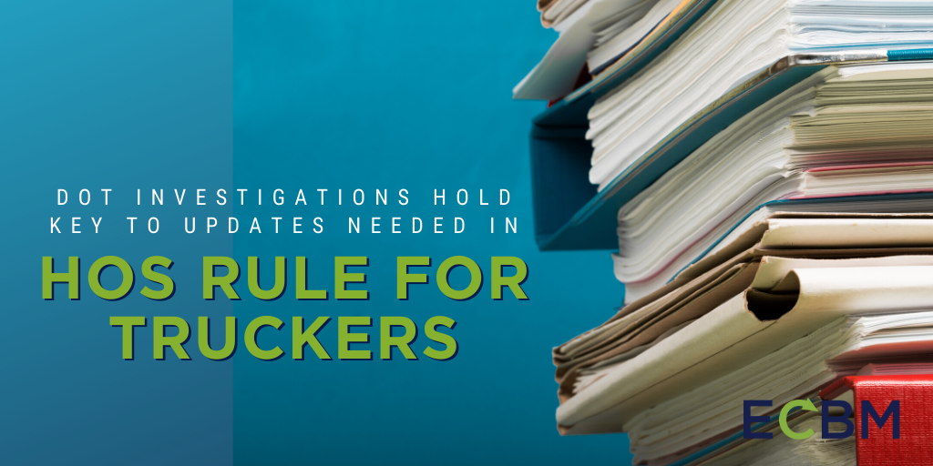 DOT Investigations Hold Key To Updates Needed In HOS Rule For Truckers