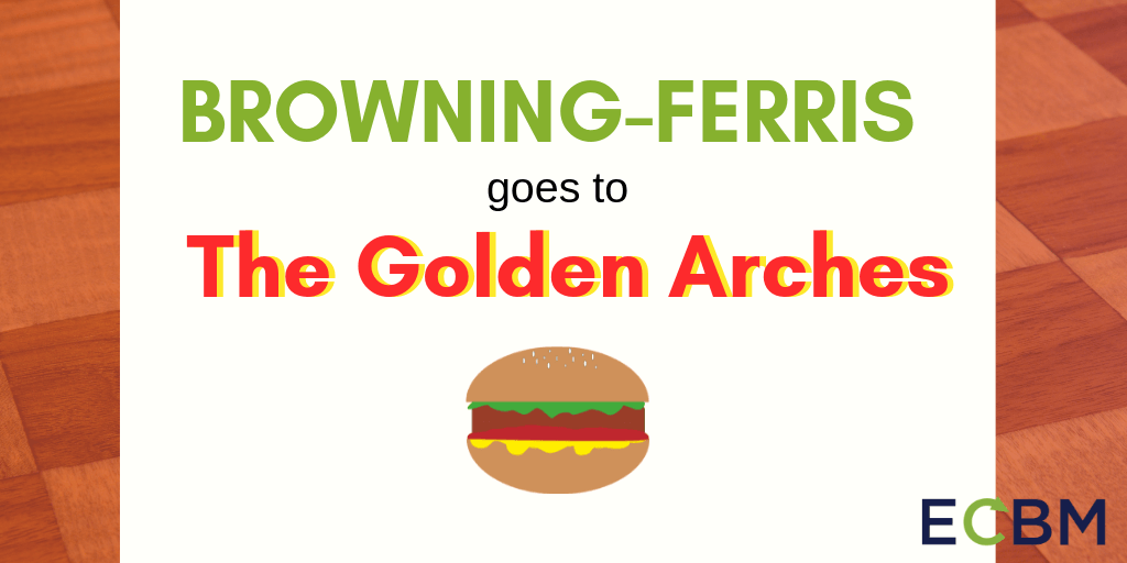 browning ferris mcdonalds golden arches