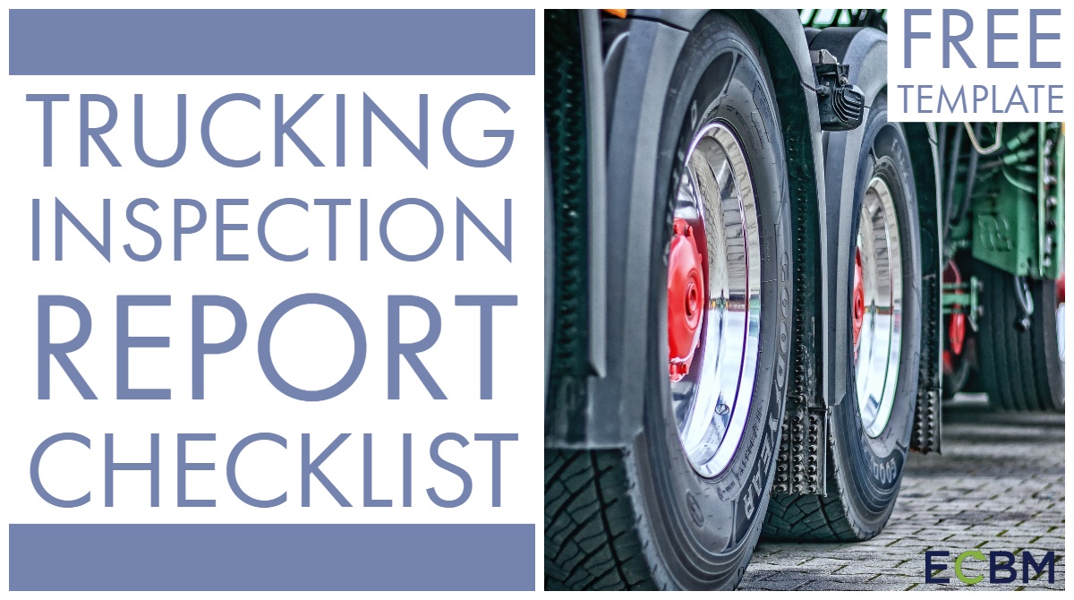 Trucking Inspection Report Checklist Template Button